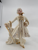 Vintage Florence Ceramics Marie Antoinette & Louis XVI Porcelain Figurine Pair – Late 1940s