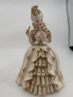 Vintage Florence Ceramics Marie Antoinette & Louis XVI Porcelain Figurine Pair – Late 1940s