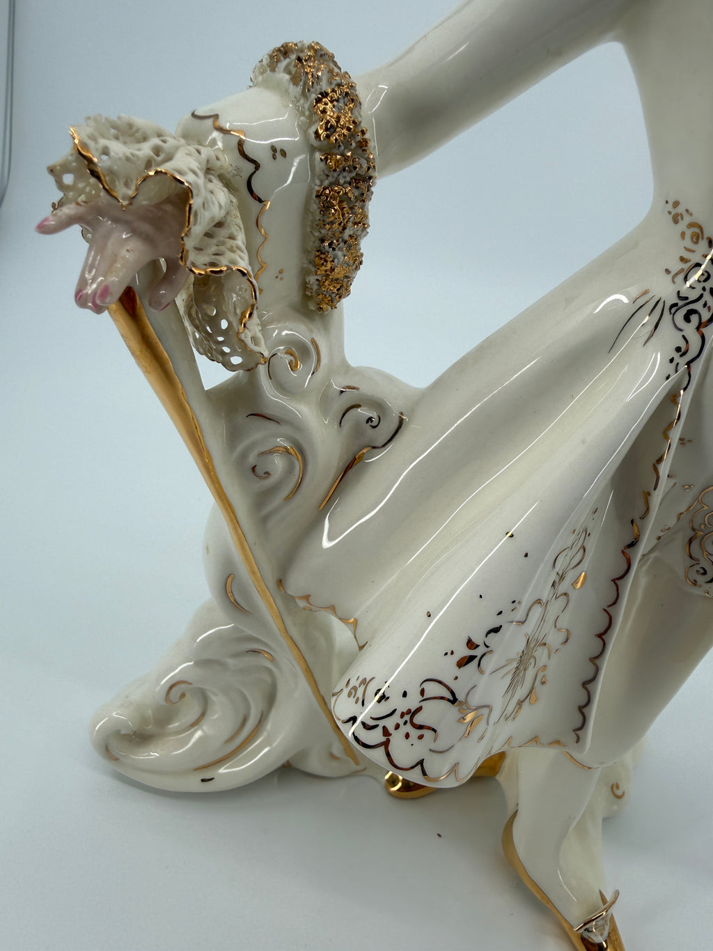 Vintage Florence Ceramics Marie Antoinette & Louis XVI Porcelain Figurine Pair – Late 1940s