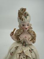 Vintage Florence Ceramics Marie Antoinette & Louis XVI Porcelain Figurine Pair – Late 1940s