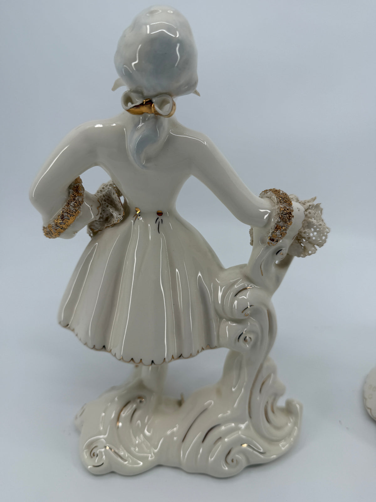 Vintage Florence Ceramics Marie Antoinette & Louis XVI Porcelain Figurine Pair – Late 1940s