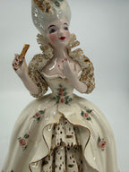 Vintage Florence Ceramics Marie Antoinette & Louis XVI Porcelain Figurine Pair – Late 1940s