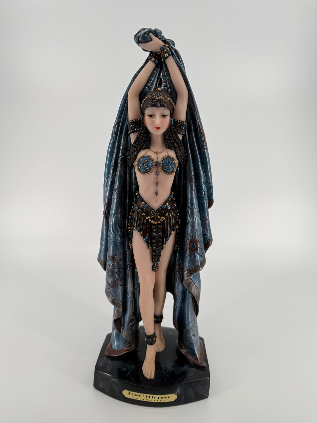 Objet d’Elegance “Dance of the Seven Veils” Art Deco-Style Dancer Figurine