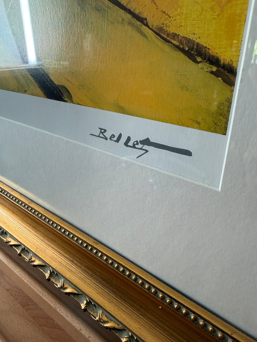 Vintage 2005 Emile Bellet “D’or et de Rêve” Seriolithograph – 43" Framed