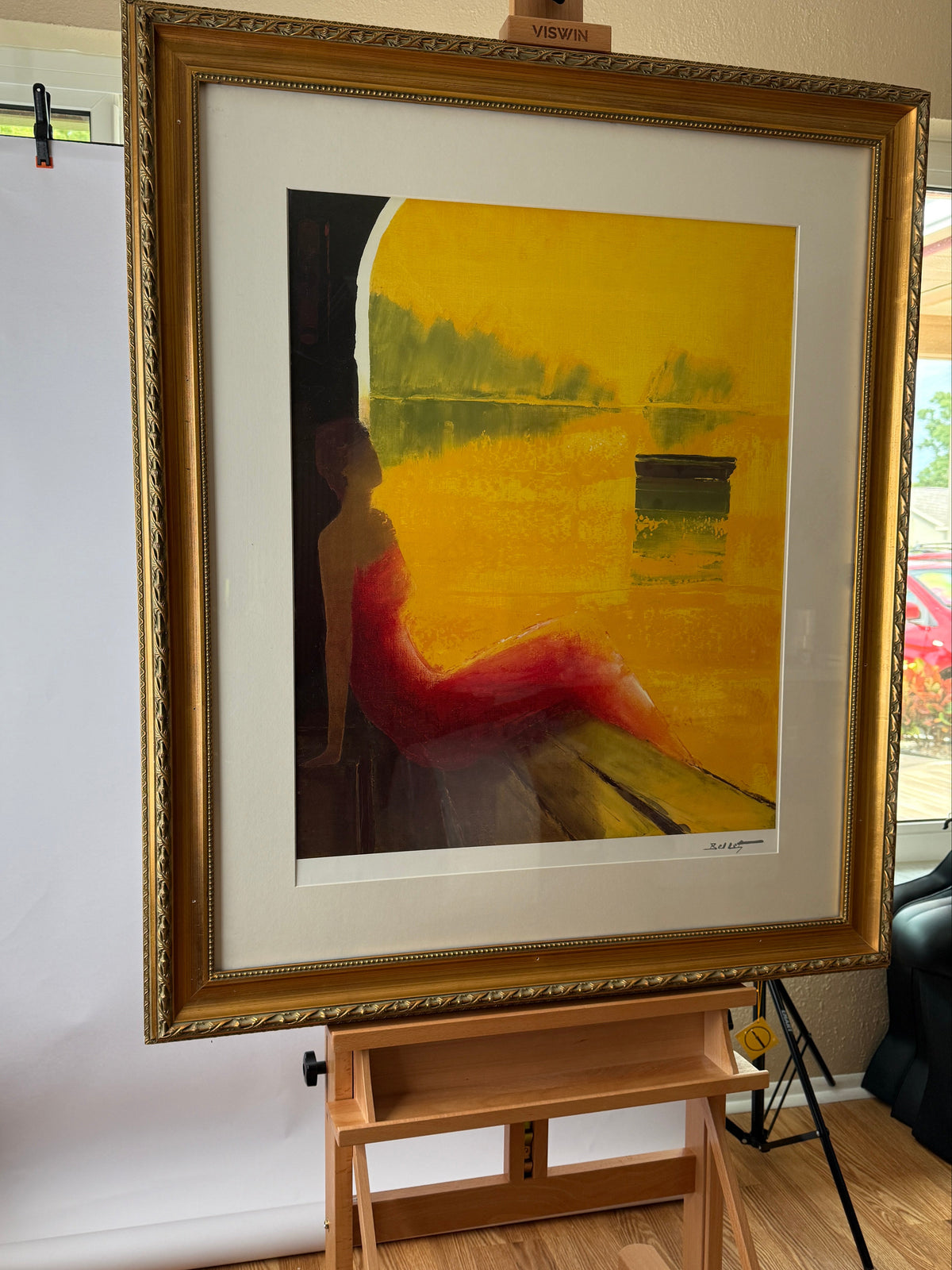 Vintage 2005 Emile Bellet “D’or et de Rêve” Seriolithograph – 43" Framed
