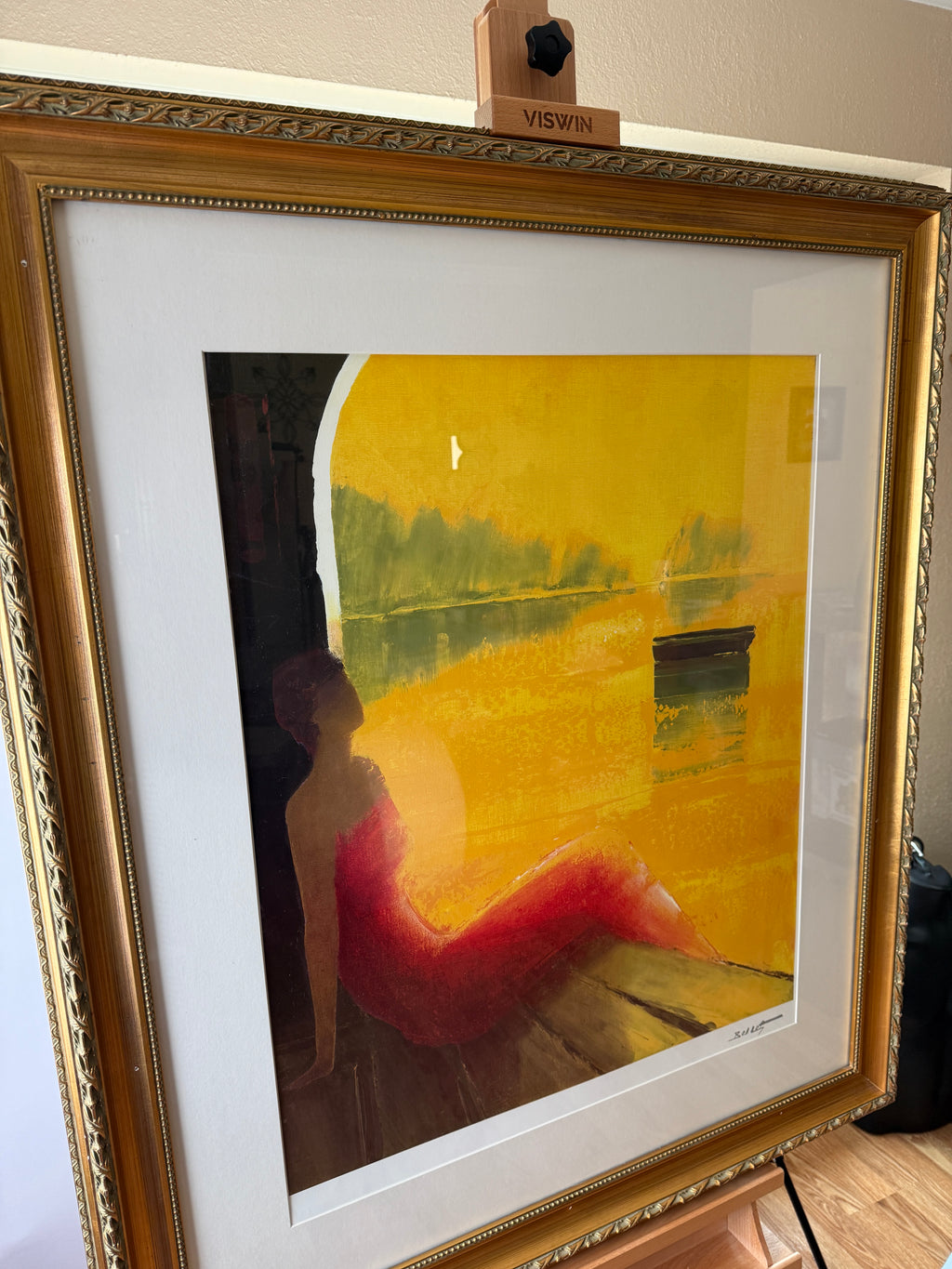 Vintage 2005 Emile Bellet “D’or et de Rêve” Seriolithograph – 43" Framed