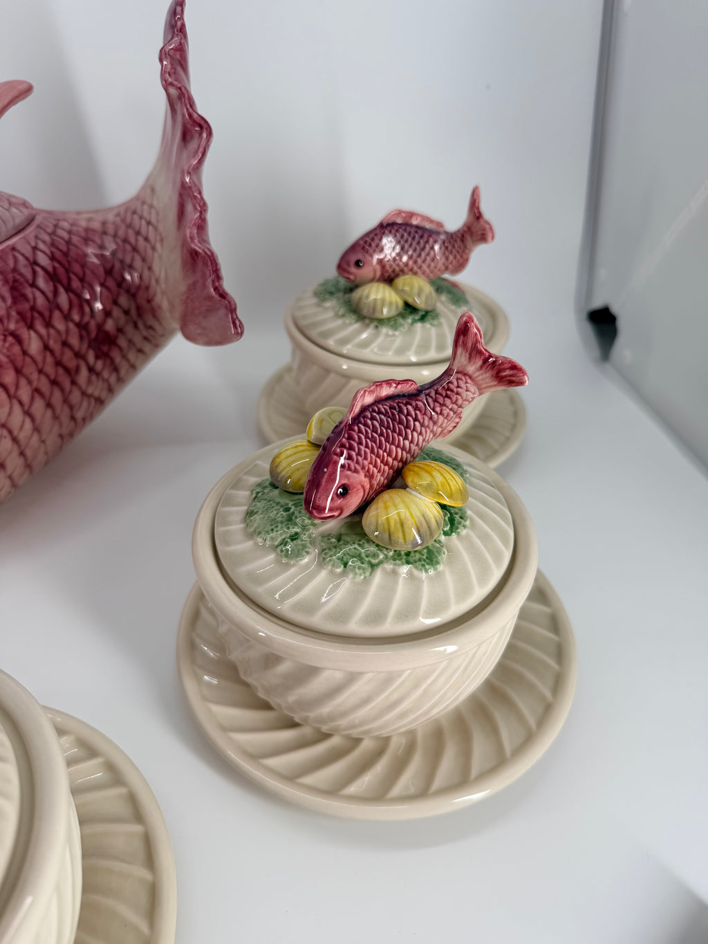 Fitz & Floyd Fishes 21-Piece Soup Tureen Set – Vintage Japan