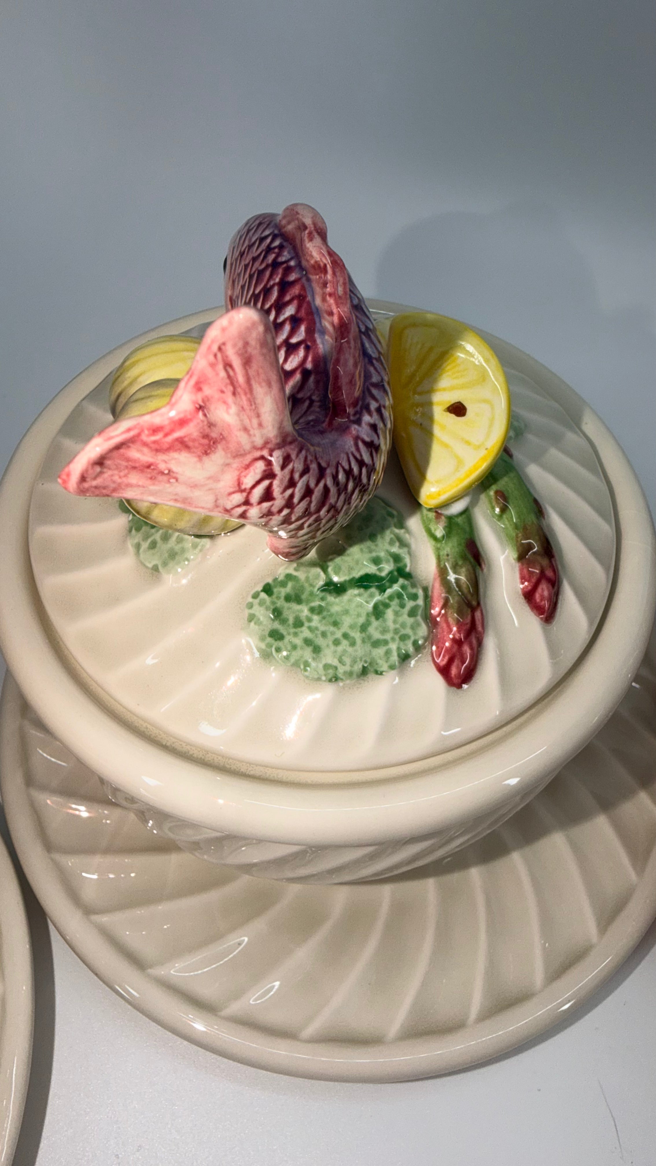 Fitz & Floyd Fishes 21-Piece Soup Tureen Set – Vintage Japan