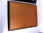 Vintage Asian figural textile art — signed framed pair — the back of the second frame