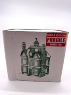 Department 56 Dickens' Village Boarding & Lodging School 1993 #5809-2 – 150th Anniversary of A Christmas Carol Commemorative Edition, No. 18 – original Department 56 box, front with building image