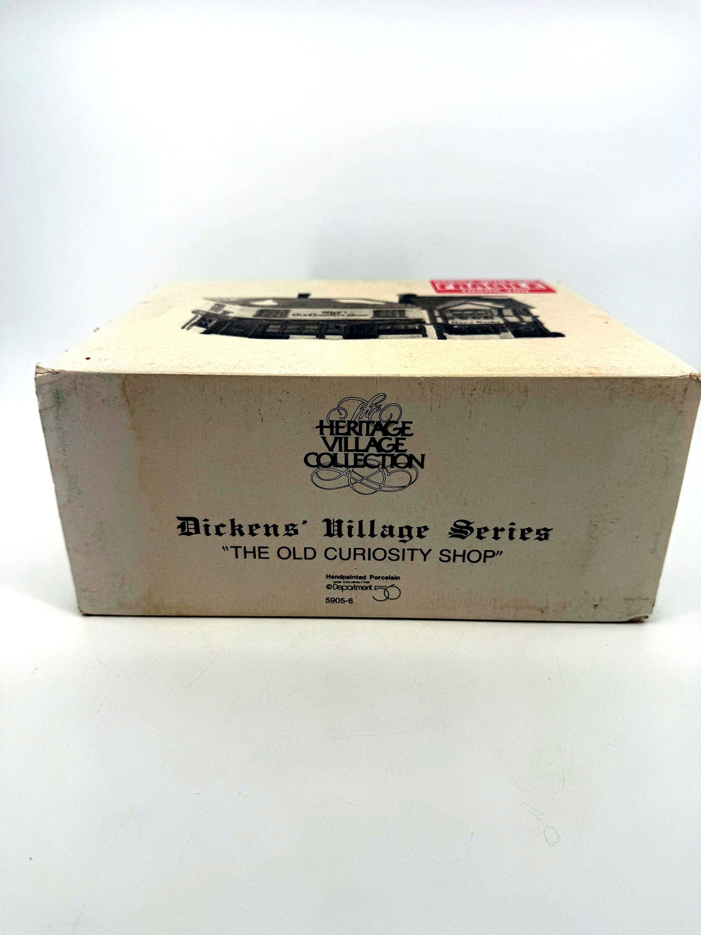 Department 56 Dickens' Village The Old Curiosity Shop #5905-6 — retail box end showing item #5905-6