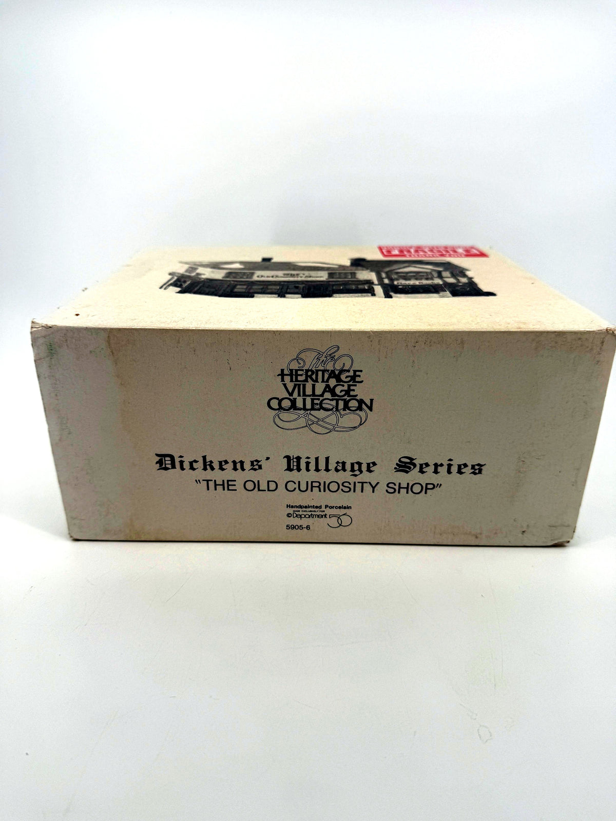 Department 56 Dickens' Village The Old Curiosity Shop #5905-6 — retail box end showing item #5905-6