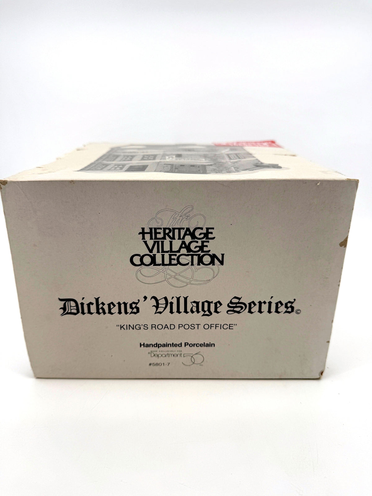 Original retail box - end panel with #5801-7