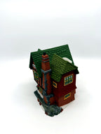 Department 56 Browning Cottage, Dickens' Village, 1994 – side view with the tall brick chimney and red brick wing