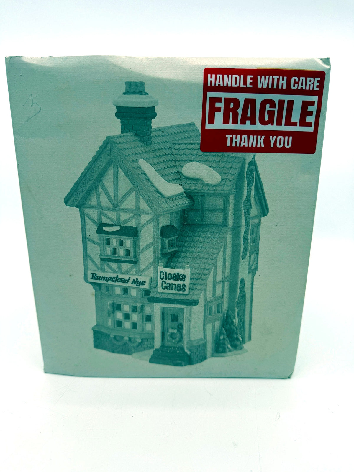 Original Department 56 retail box with Bumpstead Nye Cloaks & Canes artwork