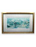 Will Moses "School House Pond" 1988 signed limited edition lithograph #342/500, framed — front view