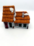 Department 56 Dickens' Village The Cottage of Bob Cratchit and Tiny Tim #6500-5 lighted porcelain cottage, front view