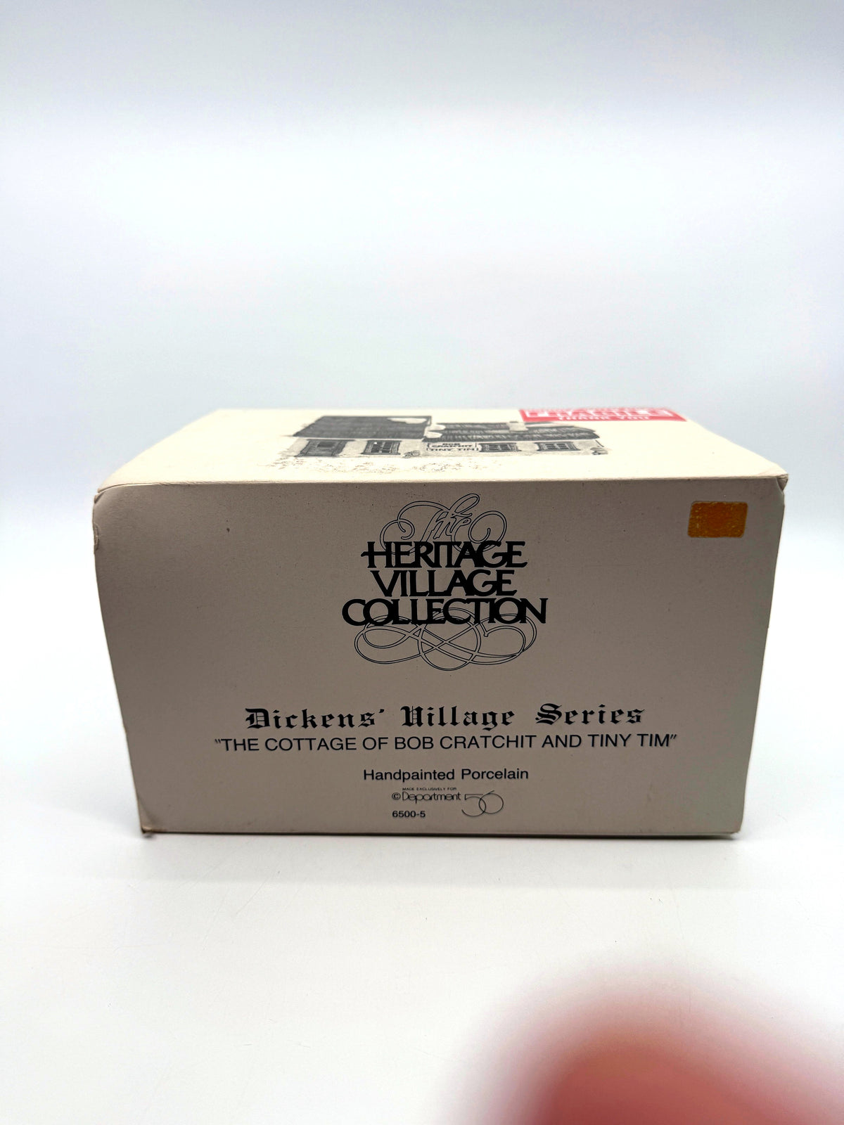 Retail box print: Heritage Village Collection, Dickens' Village Series, The Cottage of Bob Cratchit and Tiny Tim, #6500-5