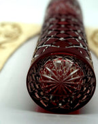 Detail — the star-cut base of the vase