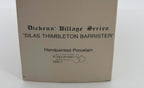Box print detail: Dickens' Village Series, Silas Thimbleton Barrister, handpainted porcelain, Department 56, 5902-1