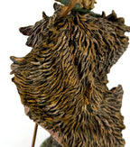 Detail: sculpted fur cloak texture (detail from seller photo)