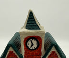 Detail crop: clock tower and Valley Railways marquee (enhanced photo)