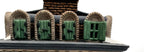 Detail: dormer windows with green shutters (detail from seller photo)