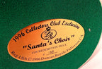 Detail: underside label, Santa's Choir 4th Redemption Piece, registration No. 100 (detail from seller photo)