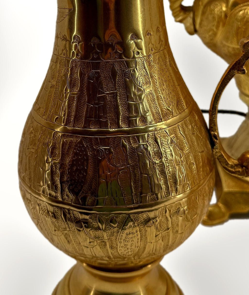 Detail – pitcher engraved procession band