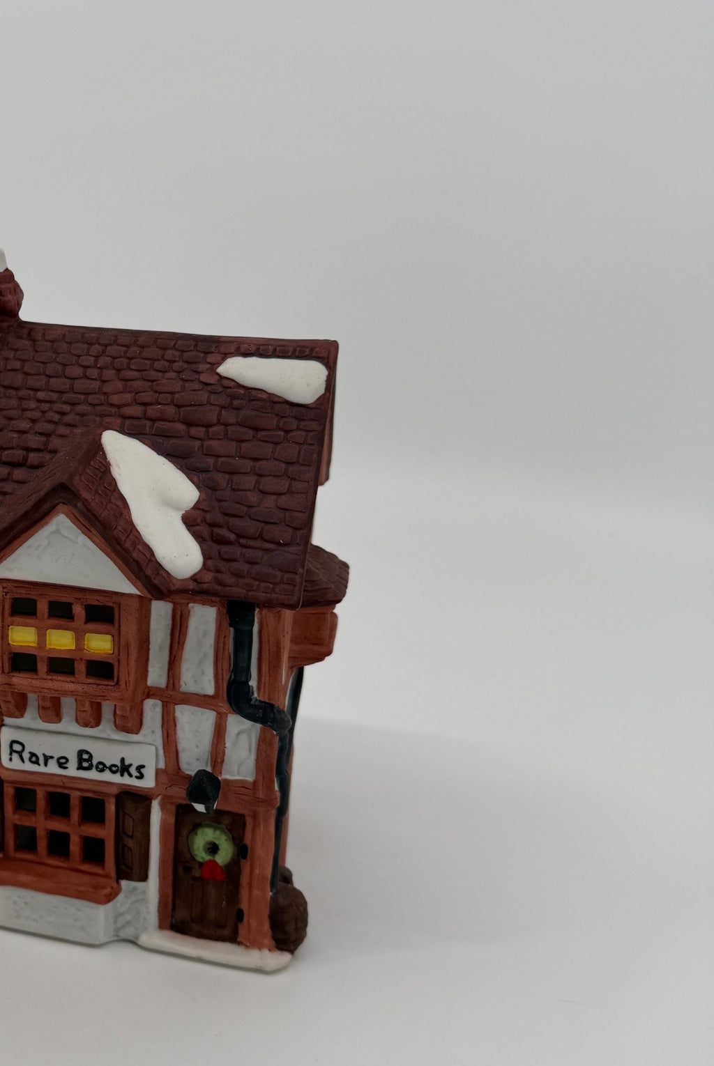 Department 56 Dickens' Village The Old Curiosity Shop #5905-6 — detail, Rare Books storefront