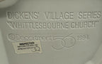 Detail: underside molded stamp and Made in China inspection sticker (detail from seller photo)