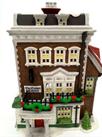 Department 56 Crown & Cricket Inn, Dickens' Village, 1992 First Edition – front view, close