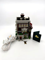 Department 56 Crown & Cricket Inn, Dickens' Village, 1992 First Edition – complete set, wider view