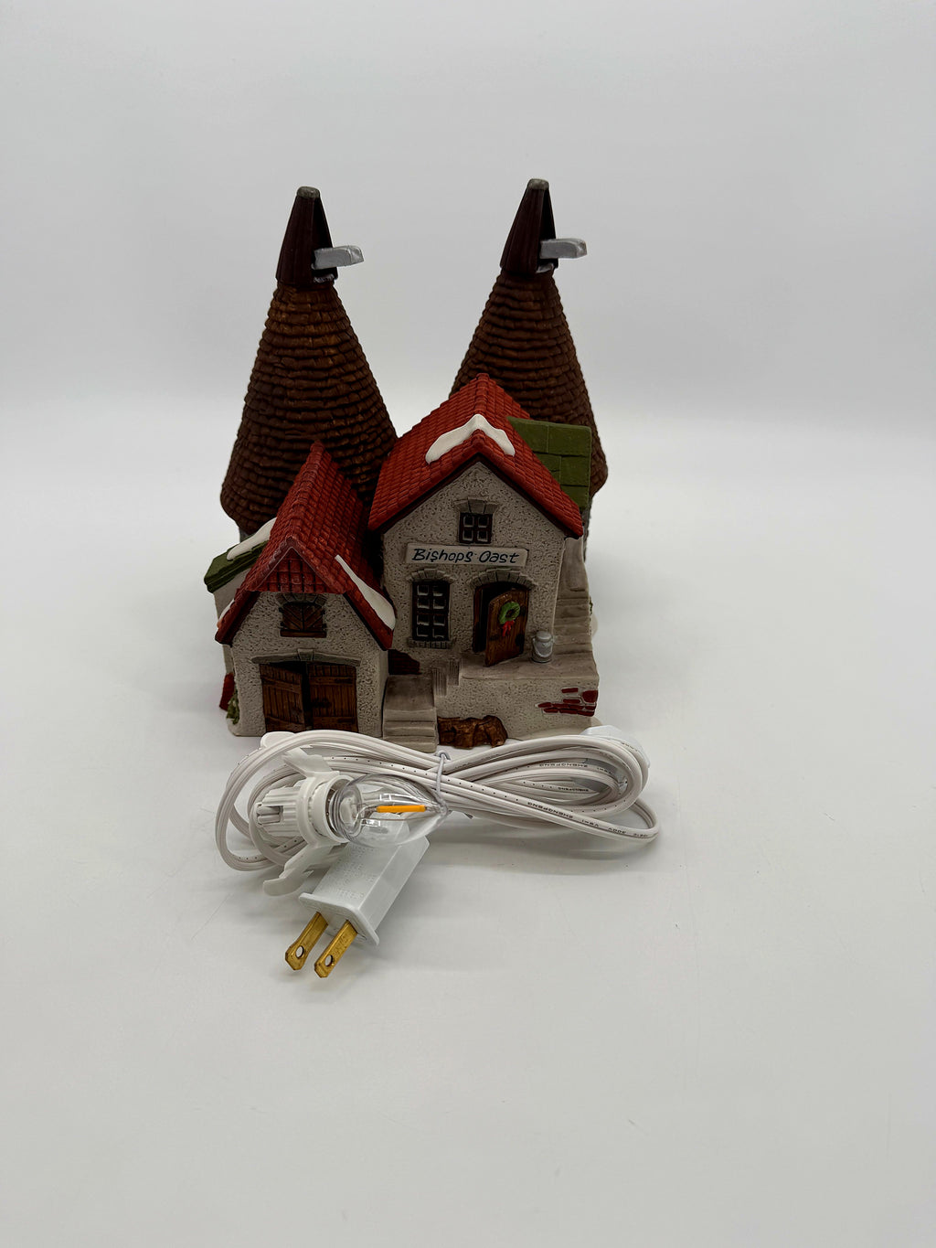 Front view with the included new replacement light cord and bulb