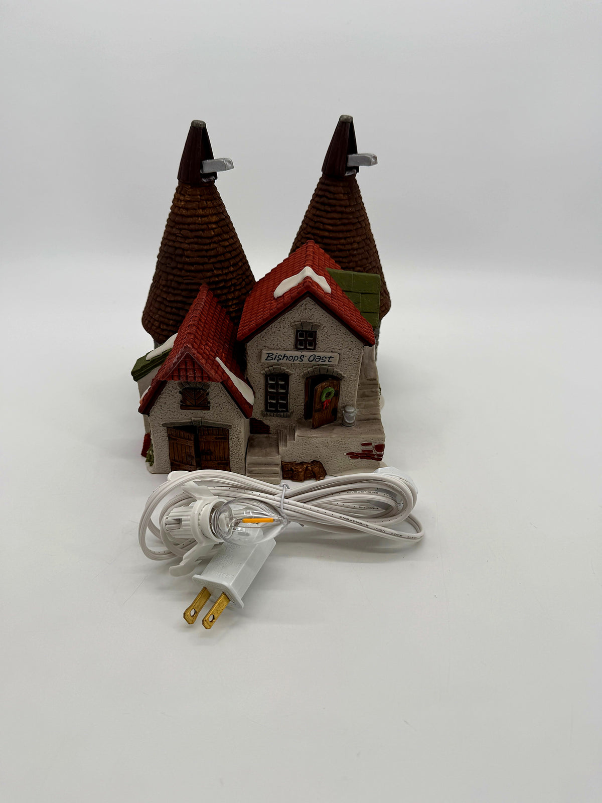 Front view with the included new replacement light cord and bulb