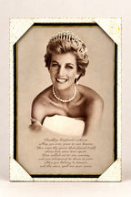 Full framed view of 1997 Princess Diana Goodbye England’s Rose memorial print