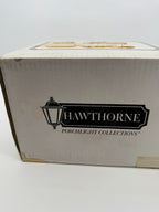 Hawthorne The Town Offices Norman Rockwell Christmas in Stockbridge 1993 — original box side: Hawthorne Porchlight Collections