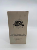 Original box end panel: Heritage Village Collection, Silas Thimbleton Barrister, 5902-1, Made in Taiwan