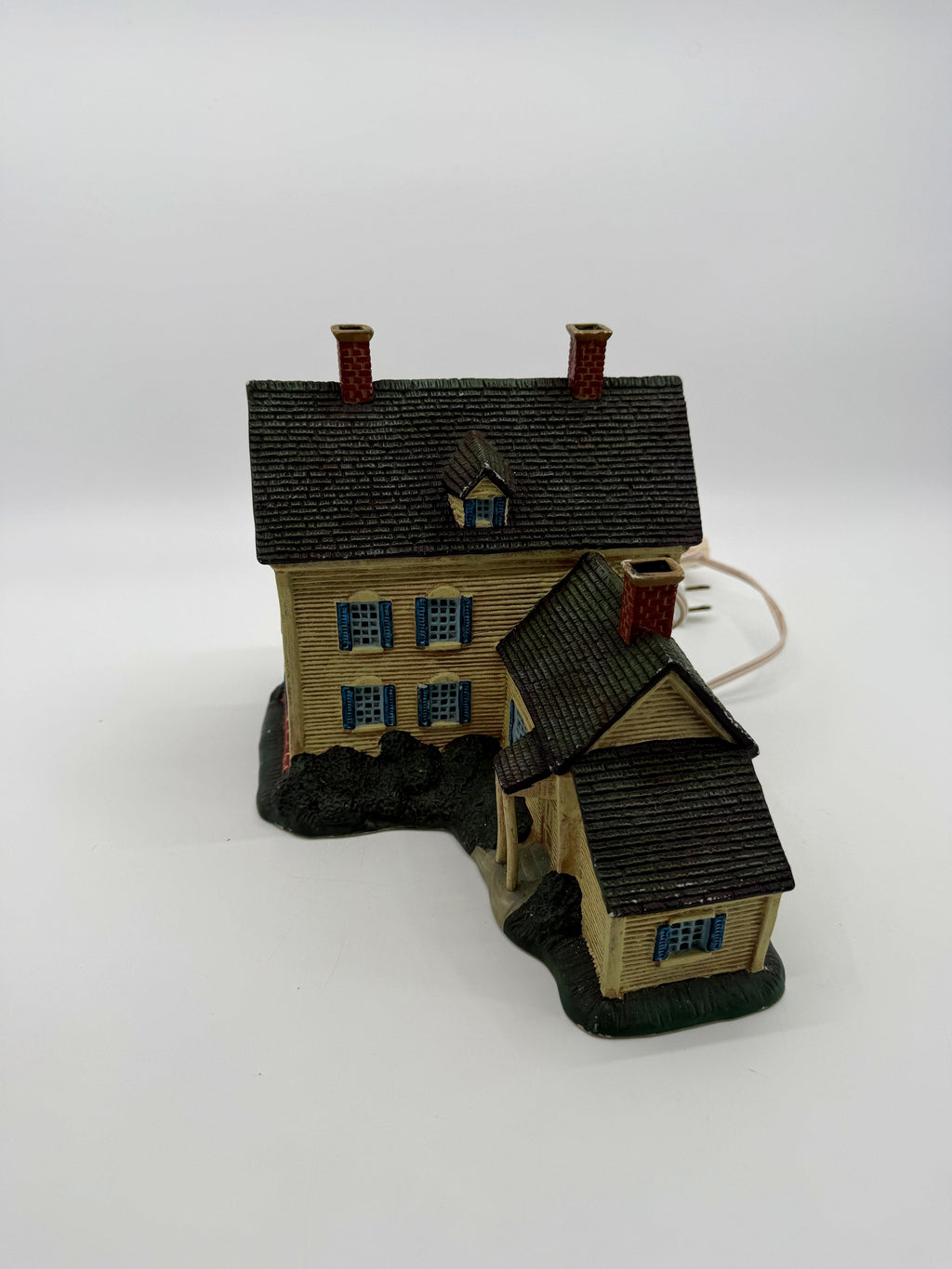 Back and roof view with dormer and chimneys
