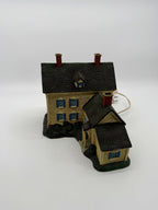 Back and roof view with dormer and chimneys