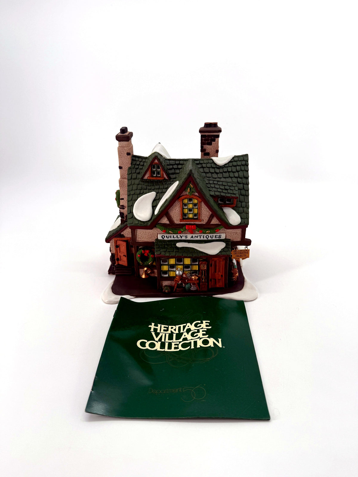 Quilly's Antiques - front view with Heritage Village booklet