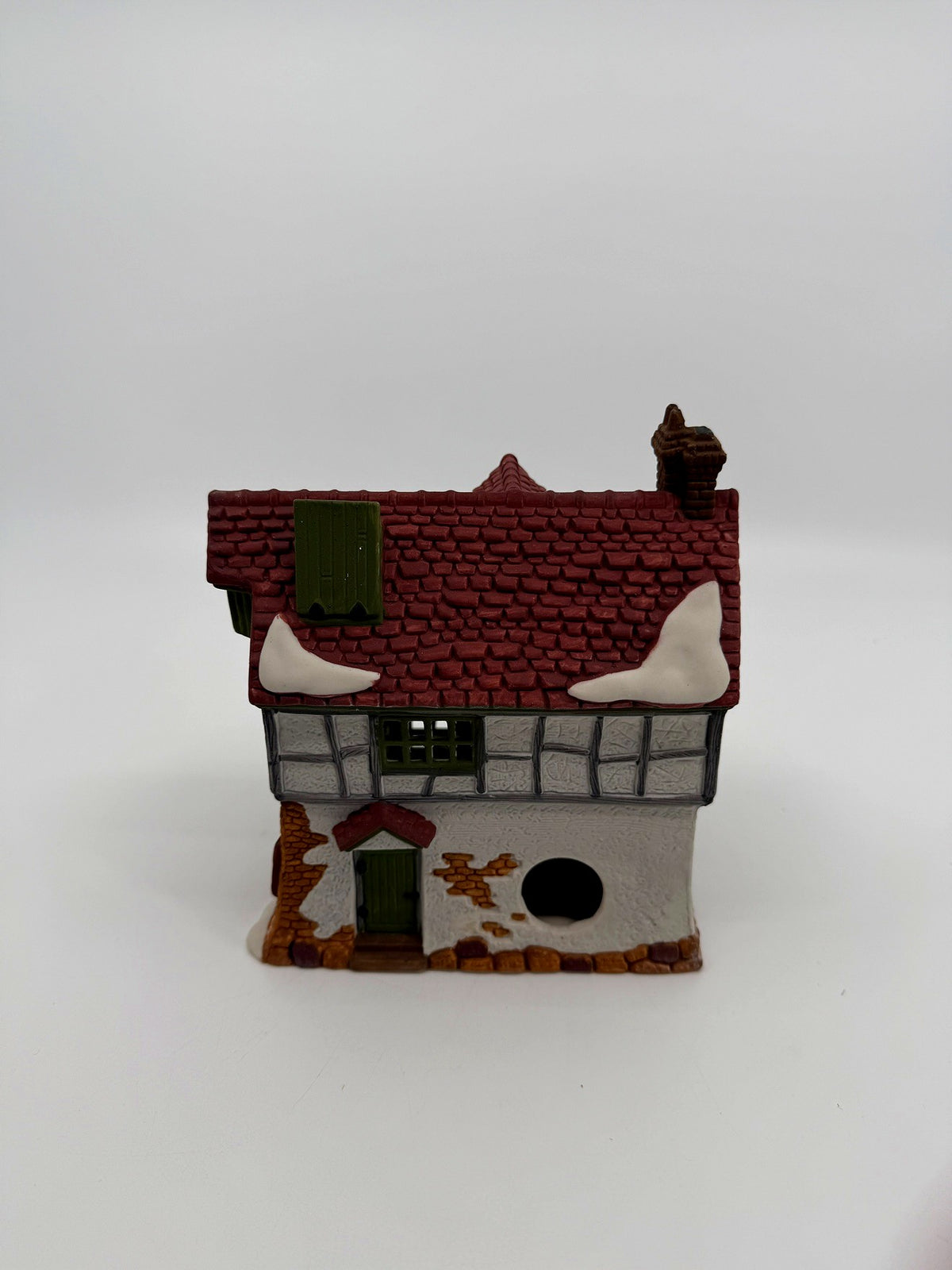 Department 56 Dickens' Village The Mermaid Fish Shoppe #5926-9 — back view showing the light cord opening
