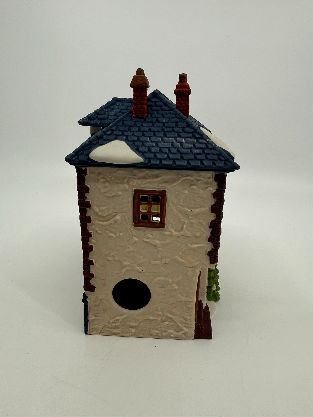Department 56 Dickens' Village Walpole Tailors #5926-9 — back view showing the light cord opening