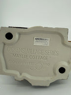 Department 56 Dickens' Village Maylie Cottage #5553-0, Oliver Twist — underside: Dickens' Village Series Maylie Cottage, copyright Department 56 1990, Made in Taiwan inspection sticker