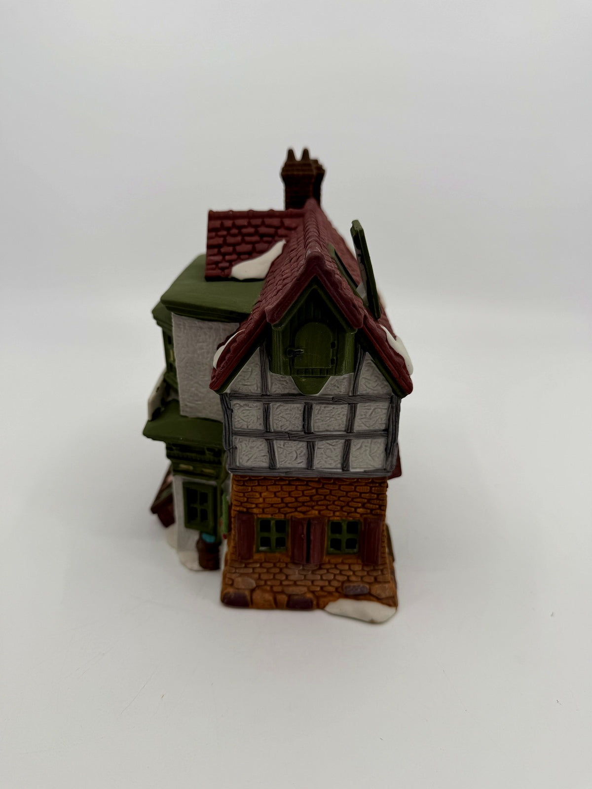Department 56 Dickens' Village The Mermaid Fish Shoppe #5926-9 — back and side view from above