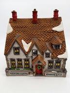 Department 56 Wackford Squeers Boarding School - Dickens' Village, 1988, front view (enhanced photo)