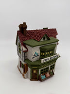 Department 56 Dickens' Village The Mermaid Fish Shoppe #5926-9 — front three-quarter view