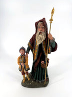 Front view — full figures on the textured base, Star Man's hand resting on the child's shoulder