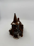 Department 56 Dickens' Village Old Michaelchurch 1992 lighted porcelain church — front view