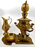 Samovar side view – control dial and braided cord